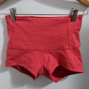 Pink Lululemon booty shorts